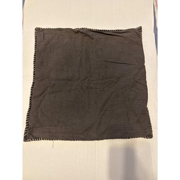 2 Pottery Barn Grey Moroccan Tile Embroidered Pillows Shams 22X22 - Picture 2 of 11